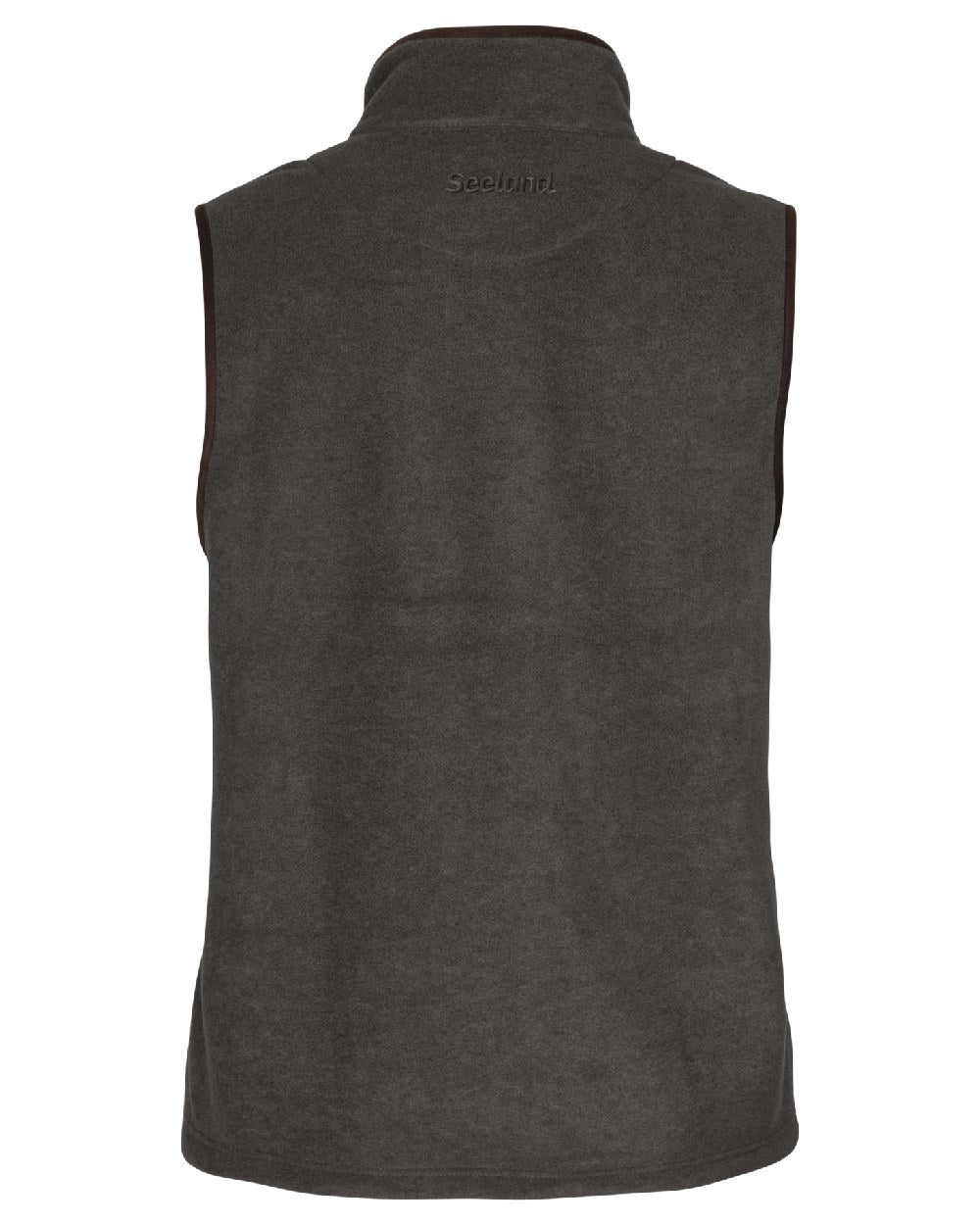 Dark Grey Melange coloured Seeland Woodcock Earl Waistcoat on white background #colour_dark-grey-melange