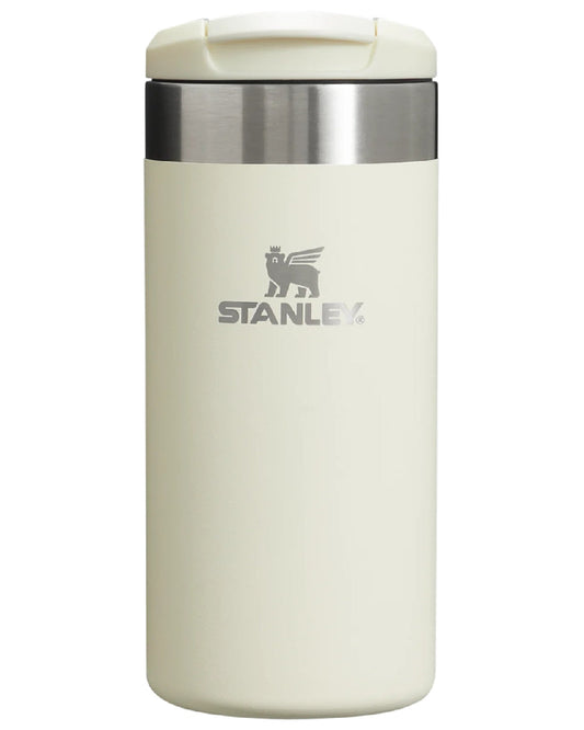 Cream Gloss coloured Stanley AeroLight Transit Mug 0.35L on white background #colour_cream-gloss