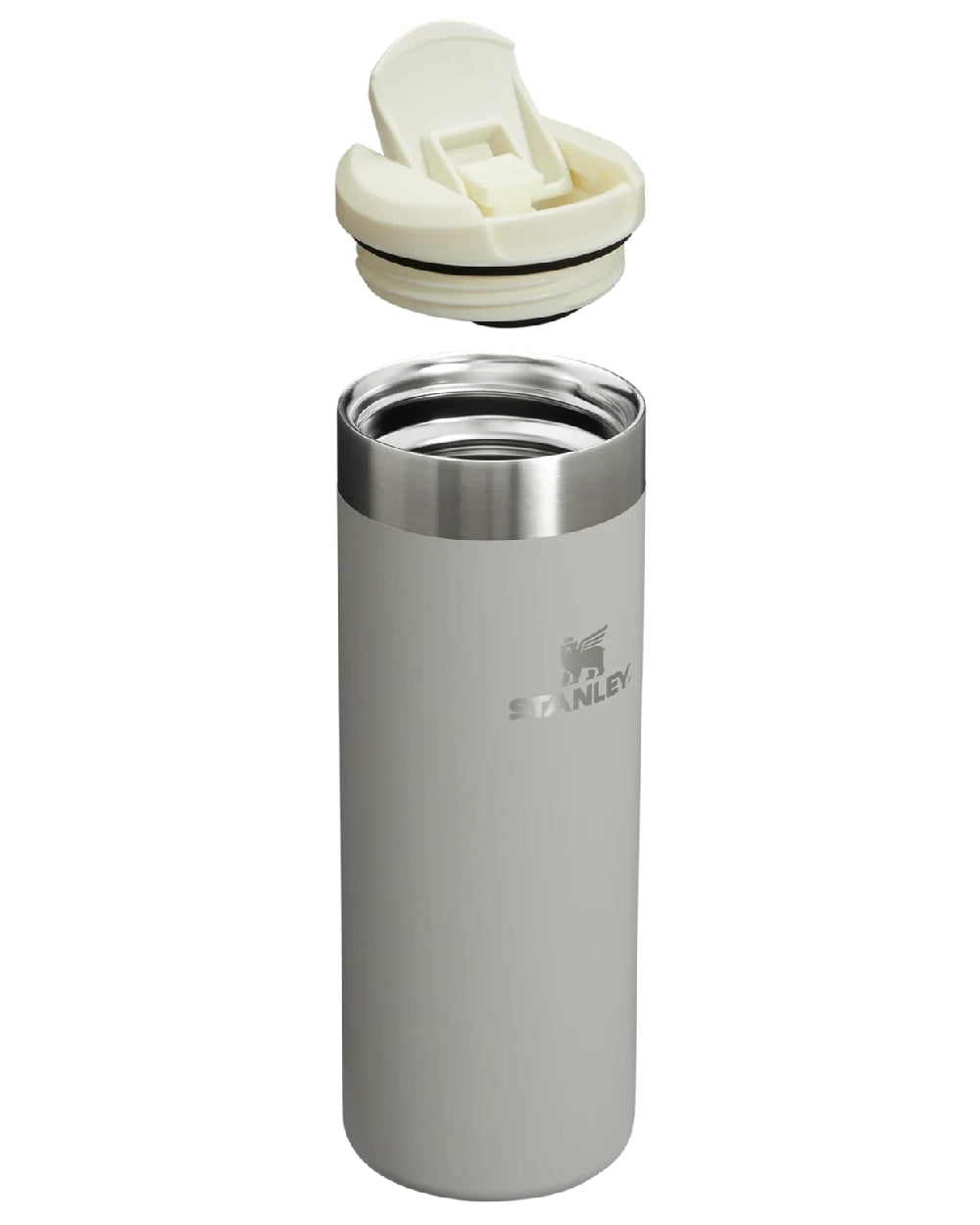 Ash coloured Stanley AeroLight Transit Mug 0.47L on white background #colour_ash
