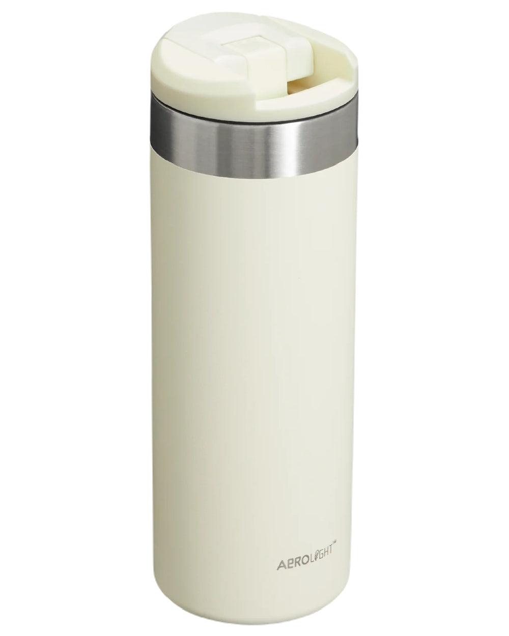 Cream Gloss coloured Stanley AeroLight Transit Mug 0.47L on white background #colour_cream-gloss