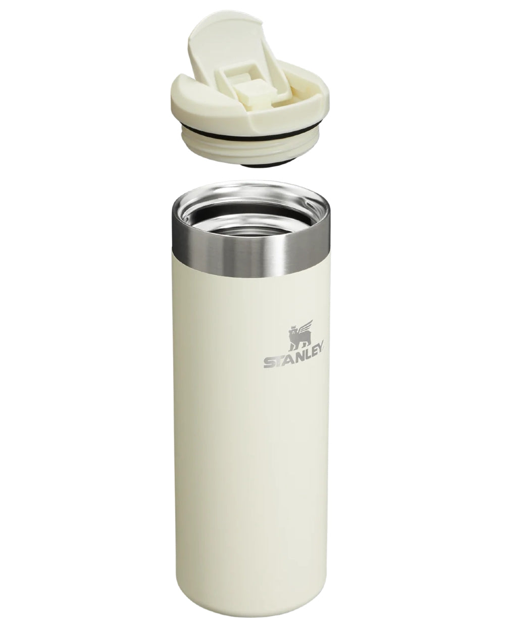 Cream Gloss coloured Stanley AeroLight Transit Mug 0.47L on white background #colour_cream-gloss