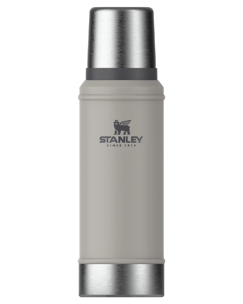 Ash coloured Stanley Classic Legendary Bottle 0.75L on white background #colour_ash