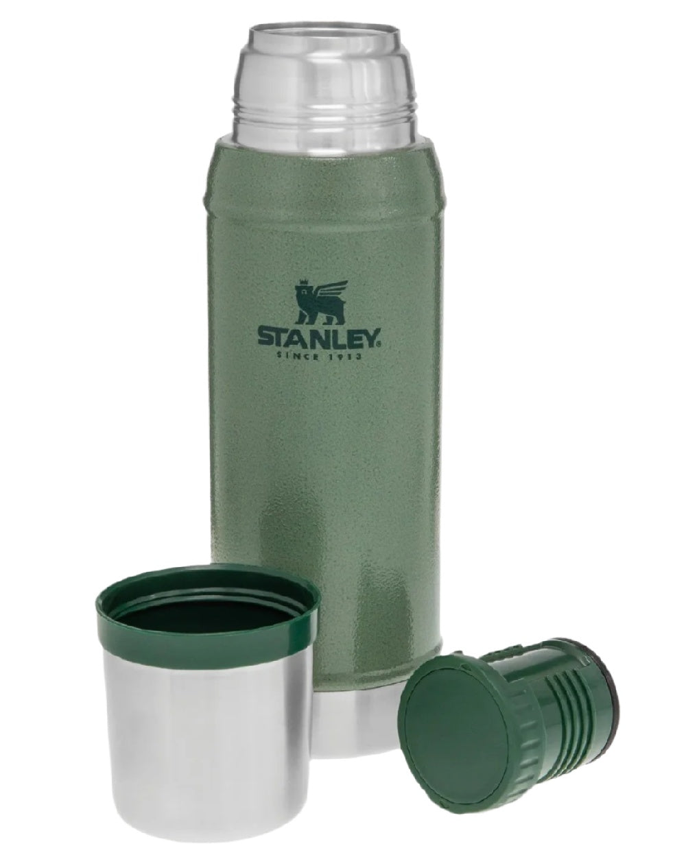 Hammertone Green coloured Stanley Classic Legendary Bottle 0.75L on white background #colour_hammertone-green