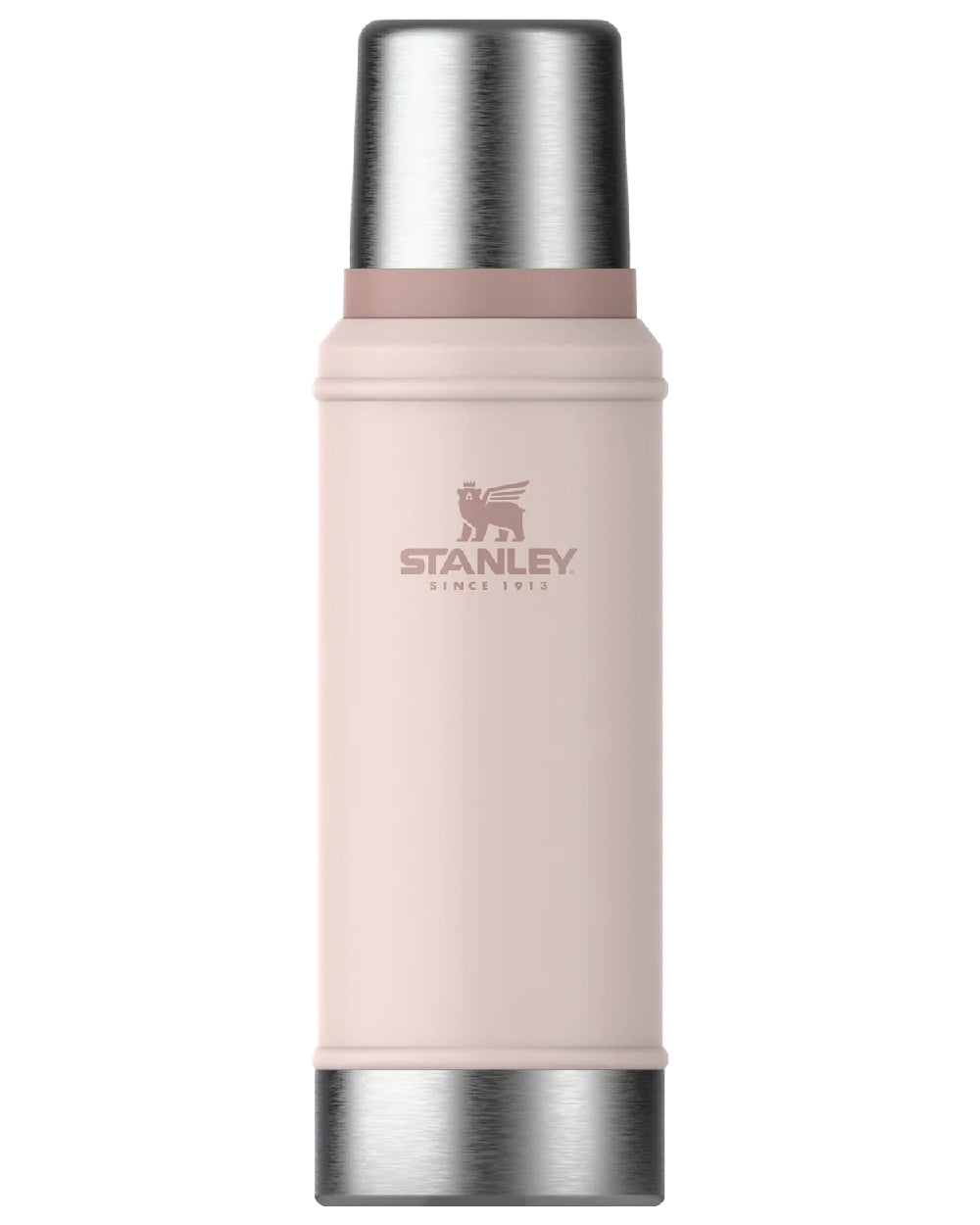 Rose Quartz coloured Stanley Classic Legendary Bottle 0.75L on white background #colour_rose-quartz