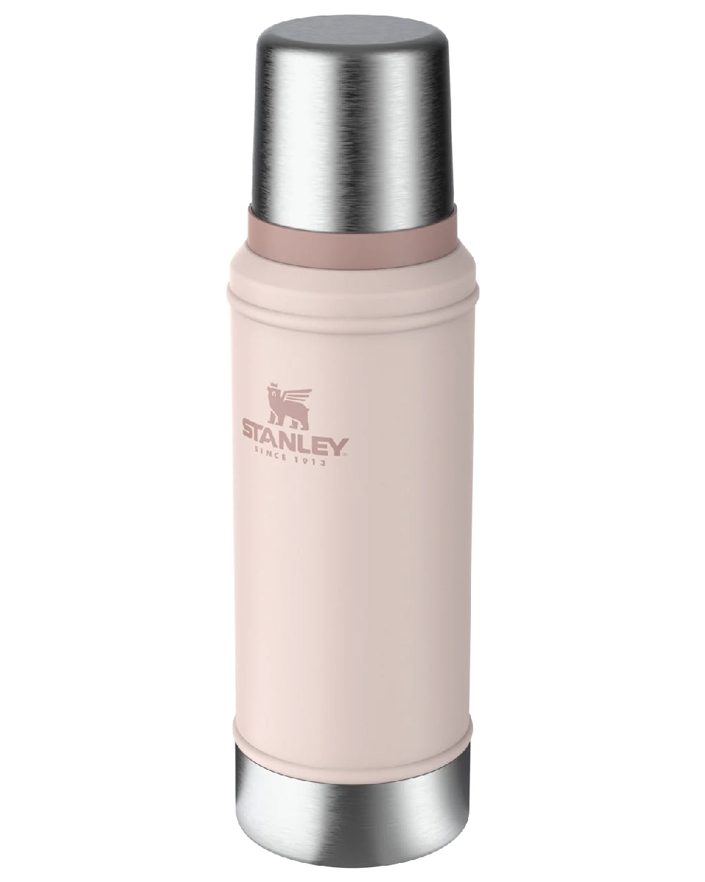 Rose Quartz coloured Stanley Classic Legendary Bottle 0.75L on white background #colour_rose-quartz