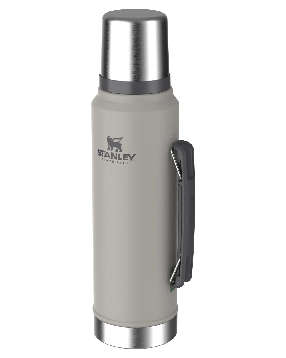 Ash coloured Stanley Classic Legendary Bottle 1.0L on white background #colour_ash