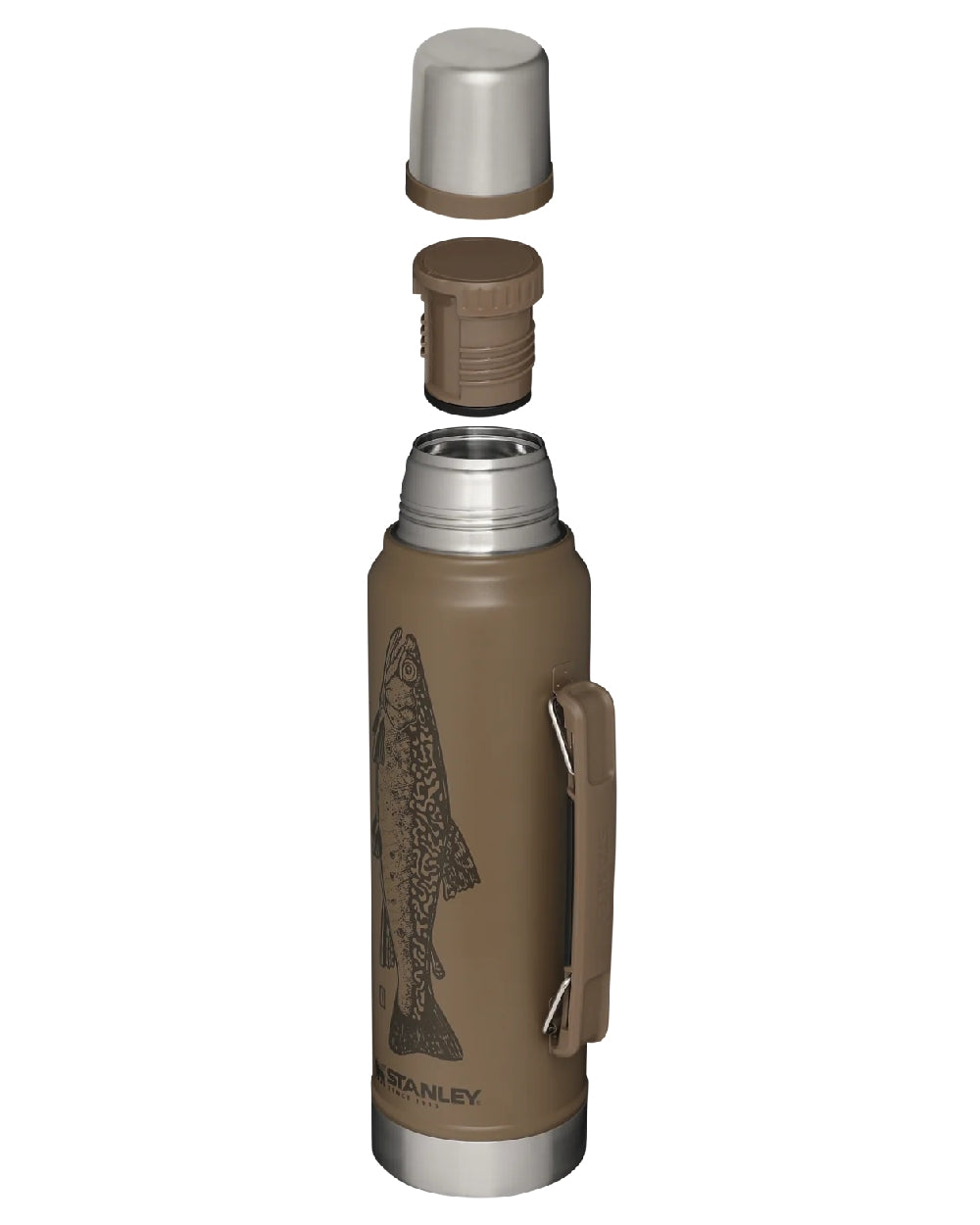 Peter Perch Tan coloured Stanley Classic Legendary Bottle 1.0L on white background #colour_peter-perch-tan