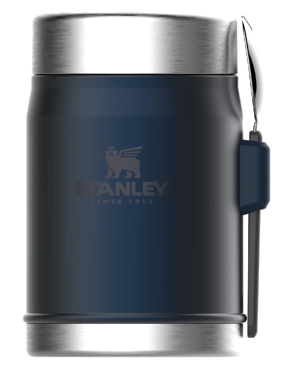 Nightfall coloured Stanley Classic Legendary Food Jar and Spork 0.4L on white background #colour_nightfall