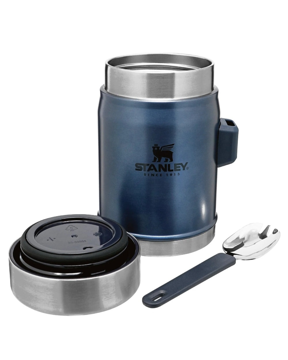 Nightfall coloured Stanley Classic Legendary Food Jar and Spork 0.4L on white background #colour_nightfall