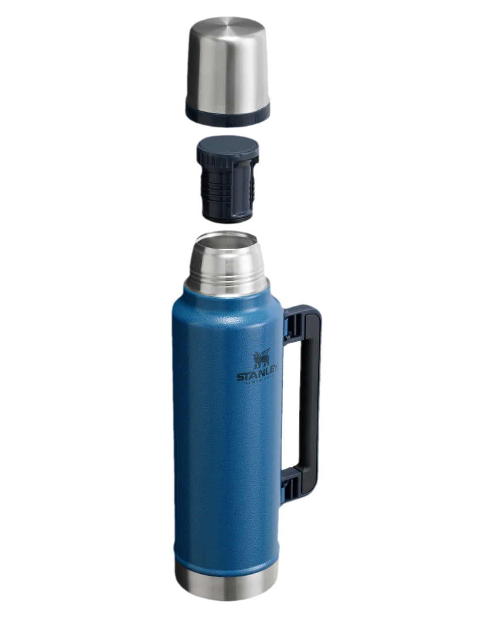 Hammertone Lake Coloured Stanley Classic Vacuum Bottle 1.4L on white background #colour_hammertone-lake