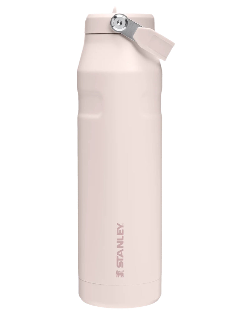 Rose Quartz coloured The IceFlow Bottle Flip Straw 2 1.06L on white background #colour_rose-quartz