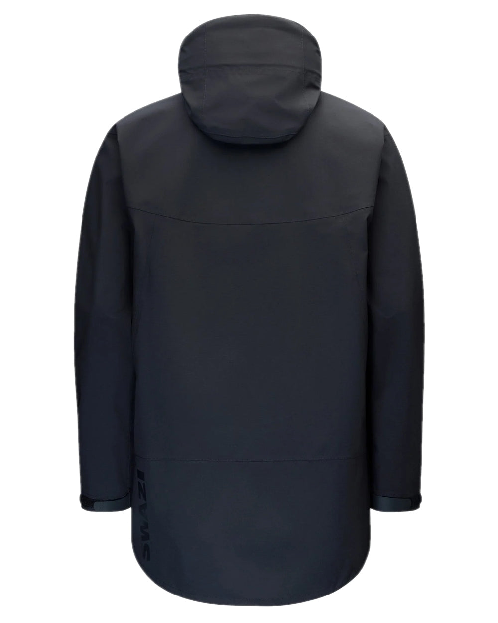 Black Coloured Swazi Mens Sentinel Ultralight Jacket on white background #colour_black