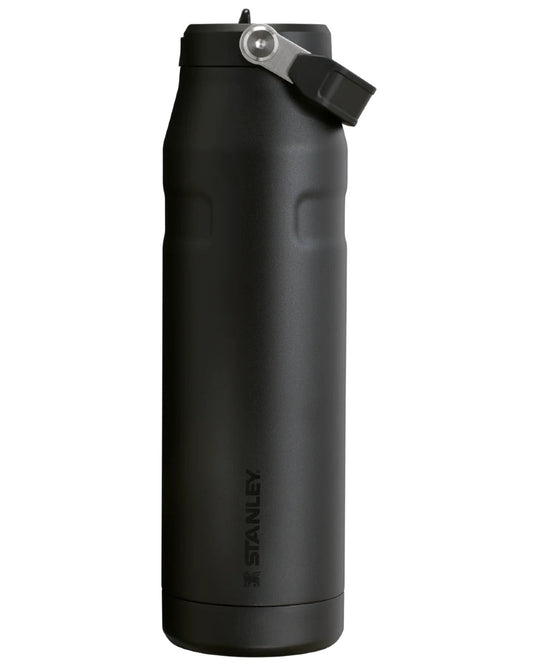 Black coloured The IceFlow Bottle Flip Straw 2 1.06L on white background #colour_black