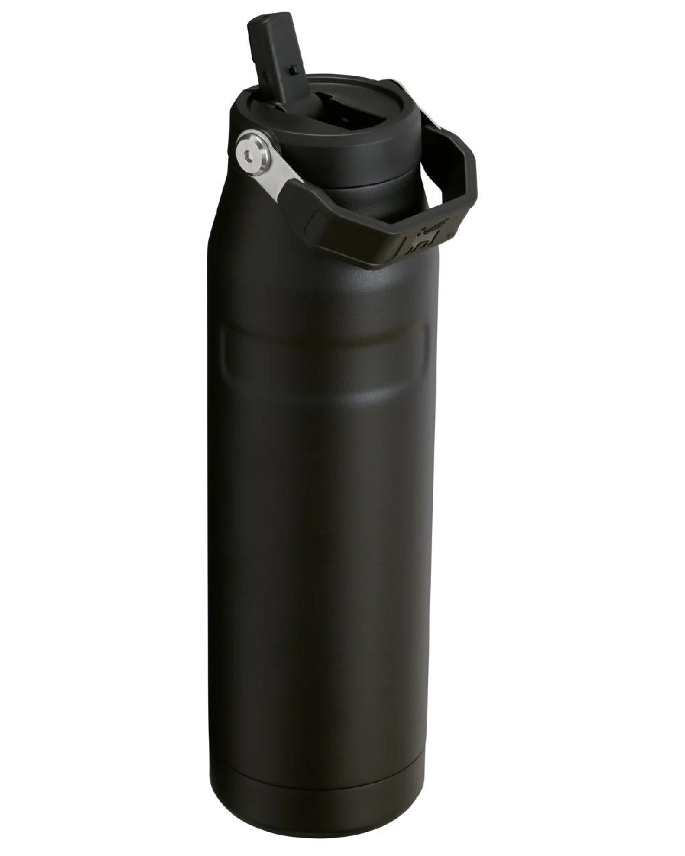 Black coloured The IceFlow Bottle Flip Straw 2 1.06L on white background #colour_black