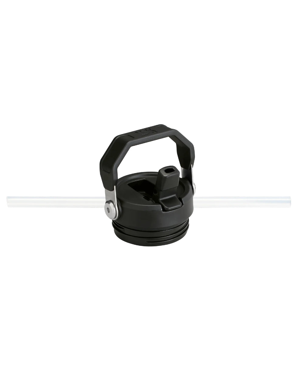 Black coloured The IceFlow Bottle Flip Straw 2 1.06L on white background #colour_black