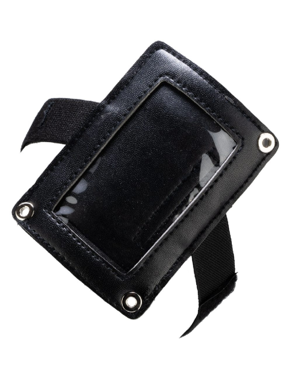 Black Coloured Viper 3 Way ID Holder on white background #colour_black