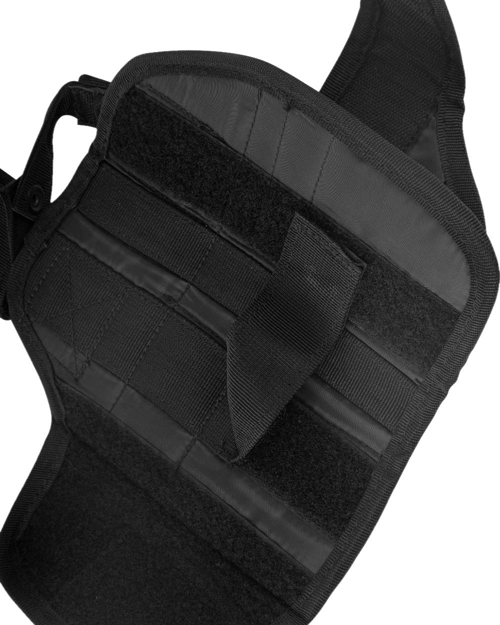 Black Coloured Viper Adjustable Holster on white background #colour_black