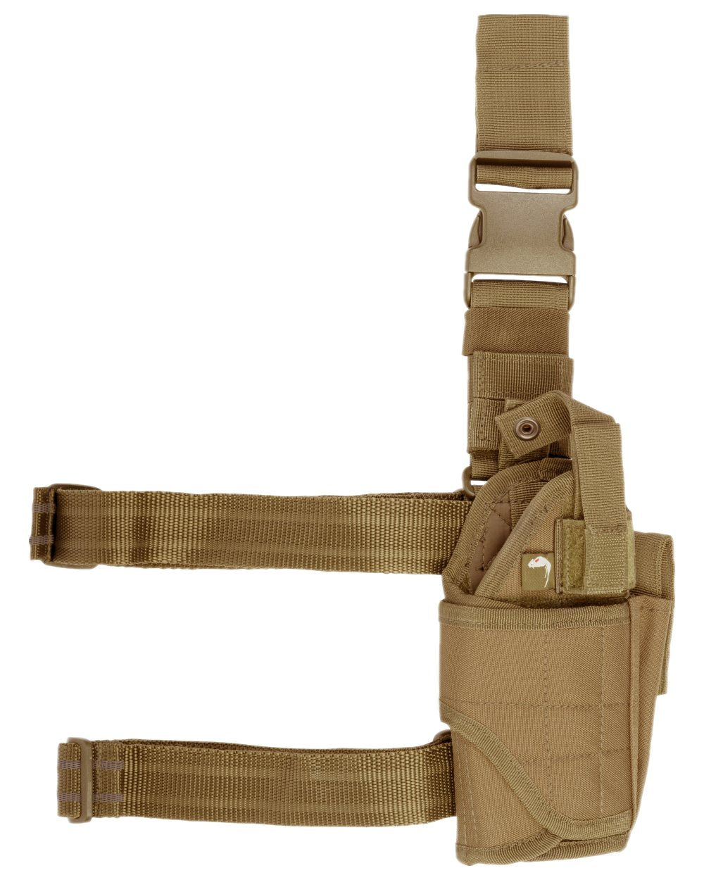 Coyote Coloured Viper Adjustable Holster on white background #colour_coyote