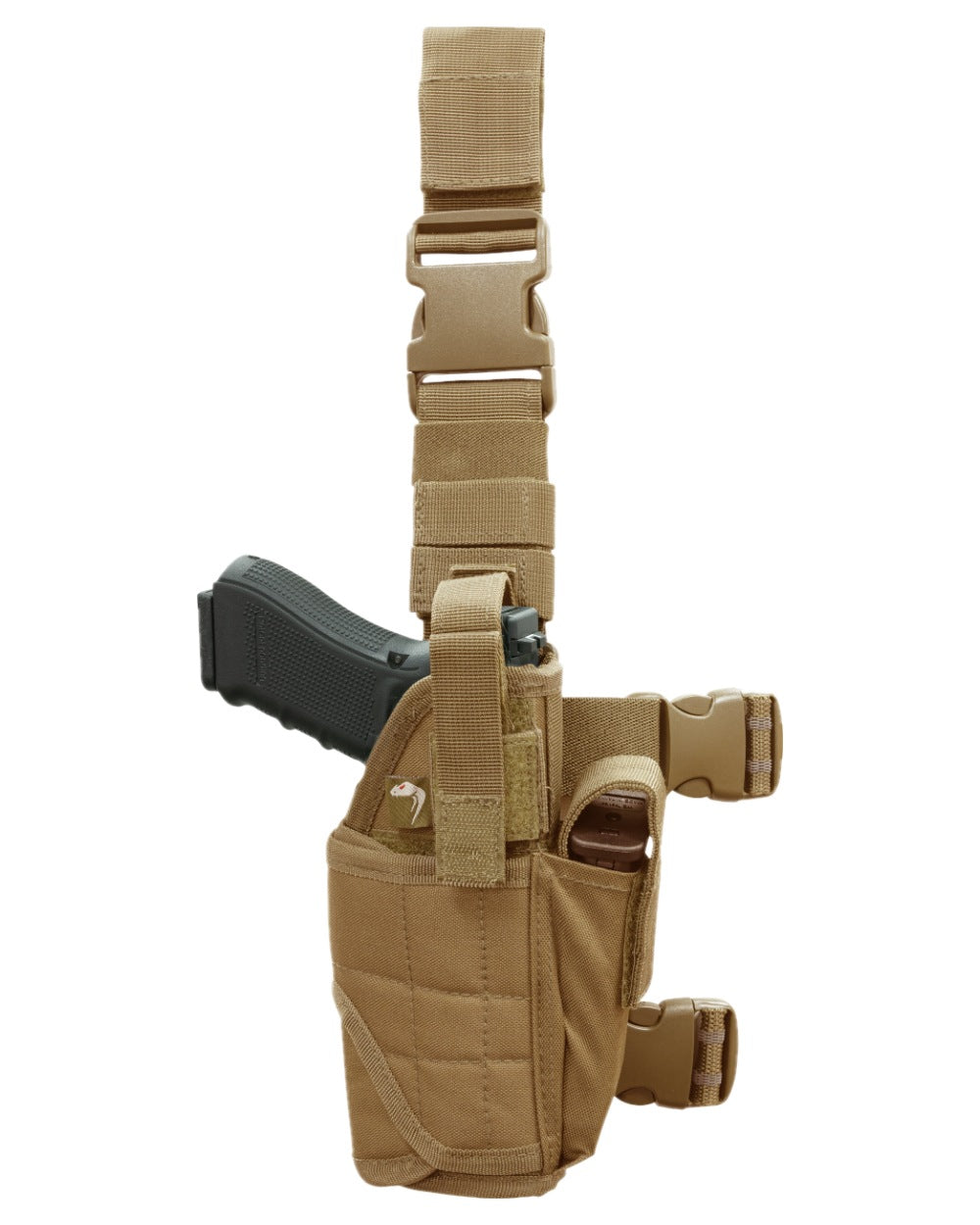 Coyote Coloured Viper Adjustable Holster on white background #colour_coyote