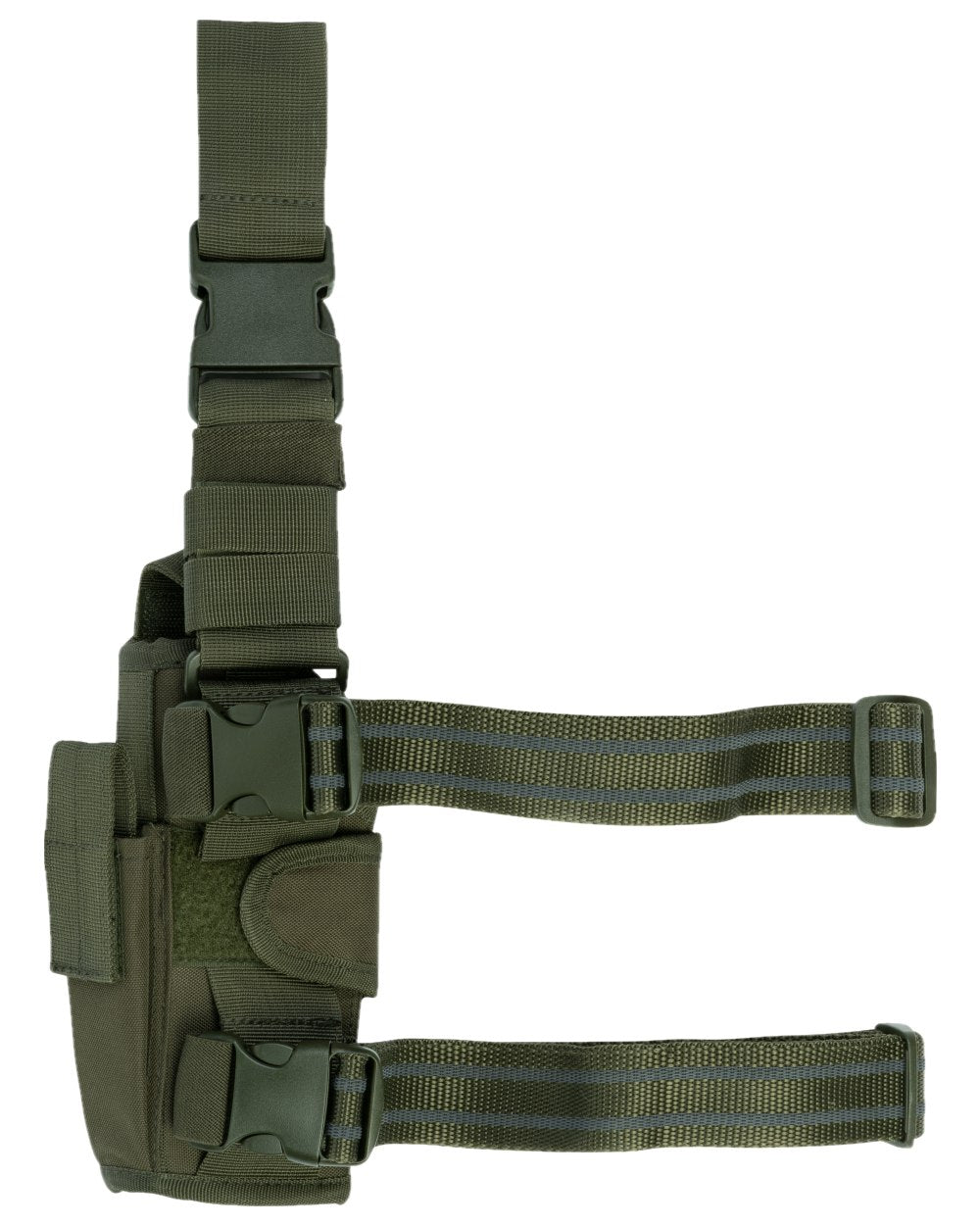 Green Coloured Viper Adjustable Holster on white background #colour_green