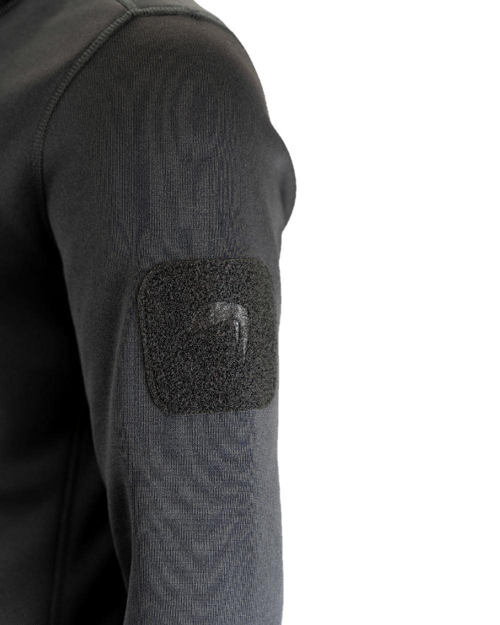 Black Coloured Viper Armour Hoodie on white background #colour_black