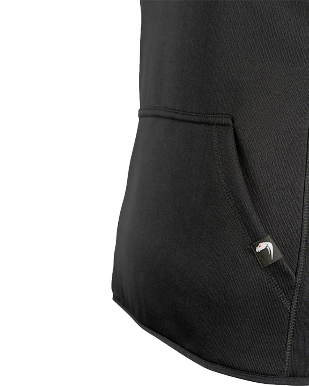 Black Coloured Viper Armour Hoodie on white background #colour_black