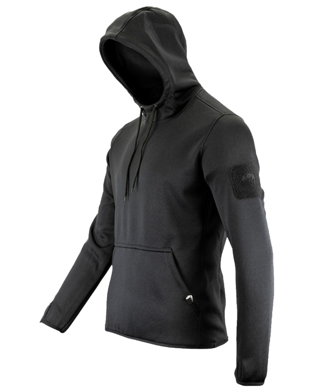 Black Coloured Viper Armour Hoodie on white background #colour_black
