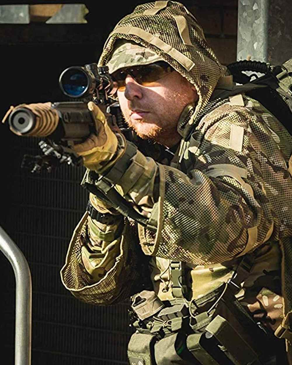 Camo Coloured Viper Concealment Vest on wall background #colour_camo