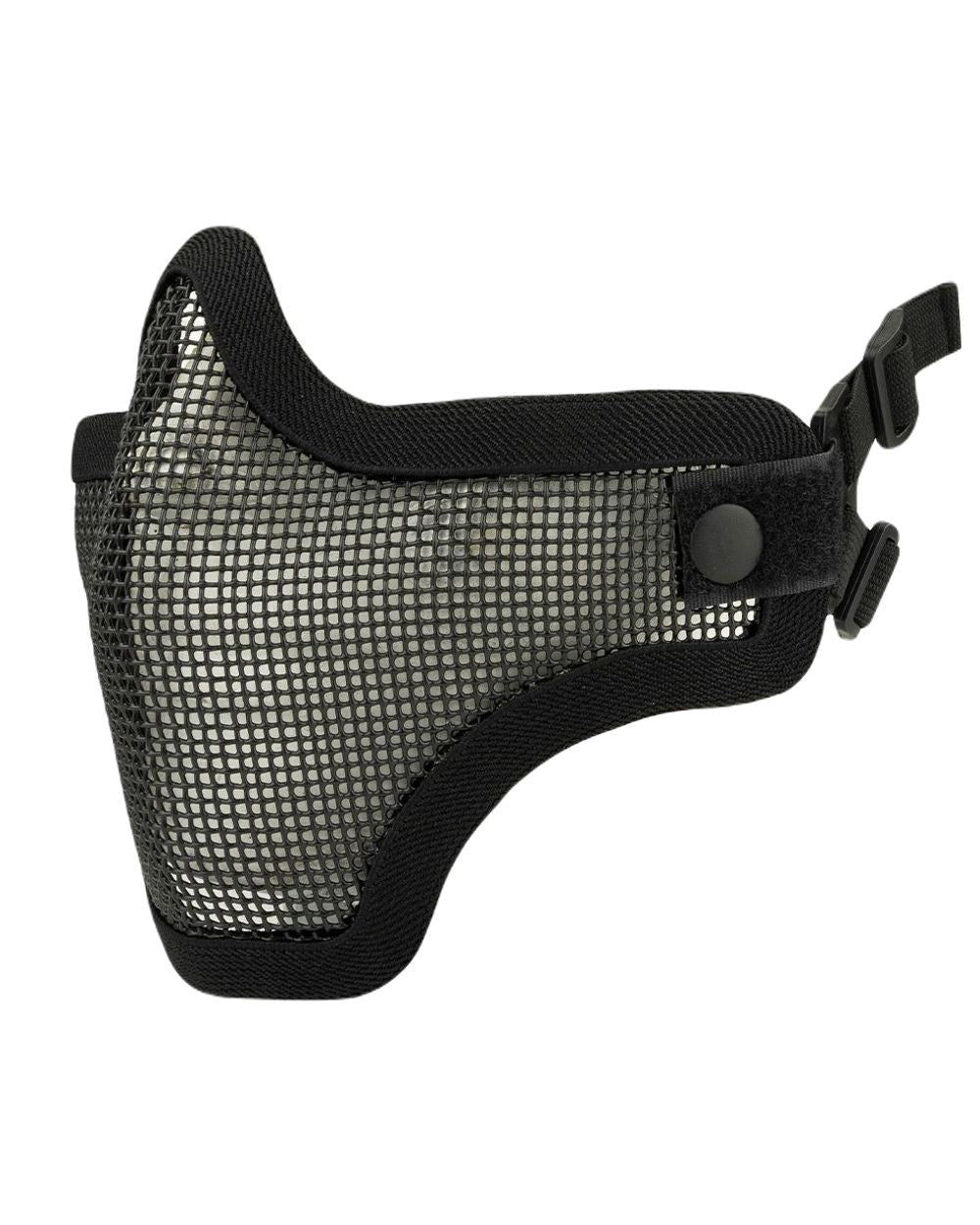 Black Coloured Viper Crossteel Face Mask on white background #colour_black