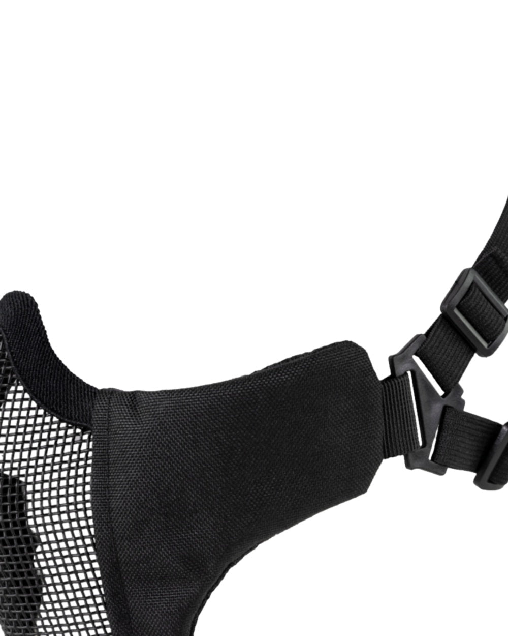 Black Coloured Viper Crossteel Face Mask Gen2 on white background #colour_black