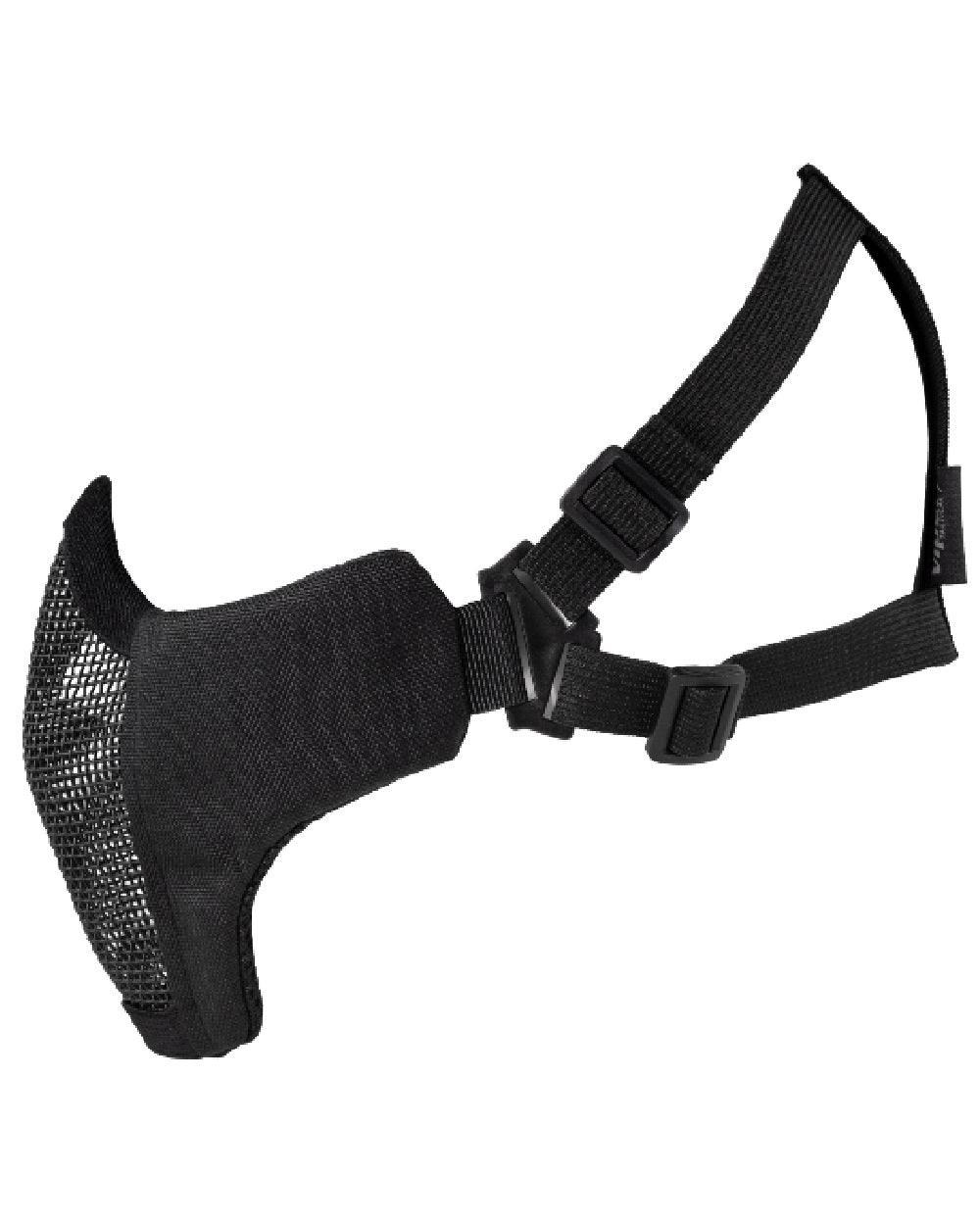 Black Coloured Viper Crossteel Face Mask Gen2 on white background #colour_black