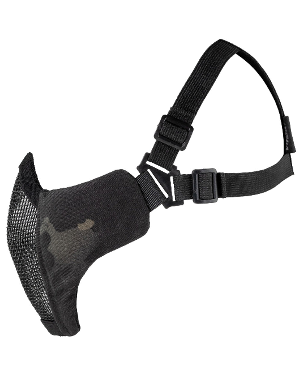 VCAM Black Coloured Viper Crossteel Face Mask Gen2 on white background #colour_vcam-black