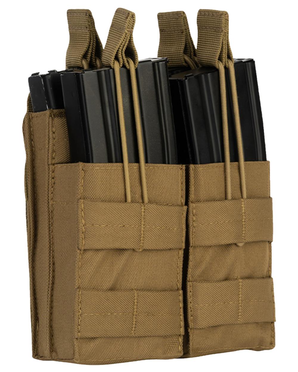 Coyote Coloured Viper Double Duo Mag Pouch on white background #colour_coyote