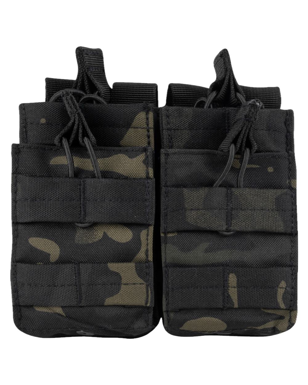 Green Coloured Viper Double Duo Mag Pouch on white background #colour_green