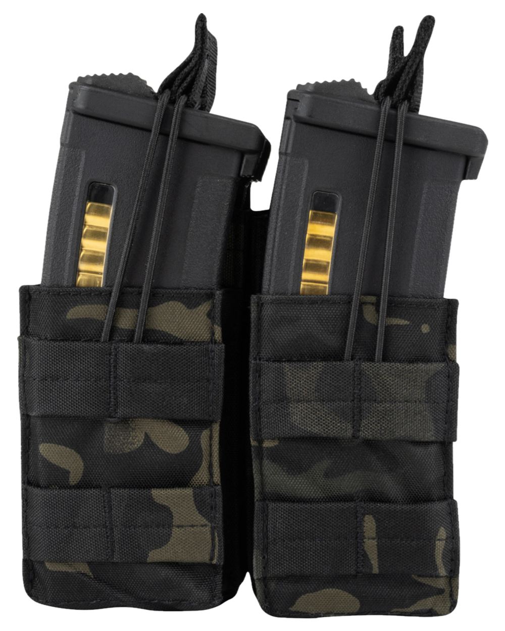 Green Coloured Viper Double Duo Mag Pouch on white background #colour_green