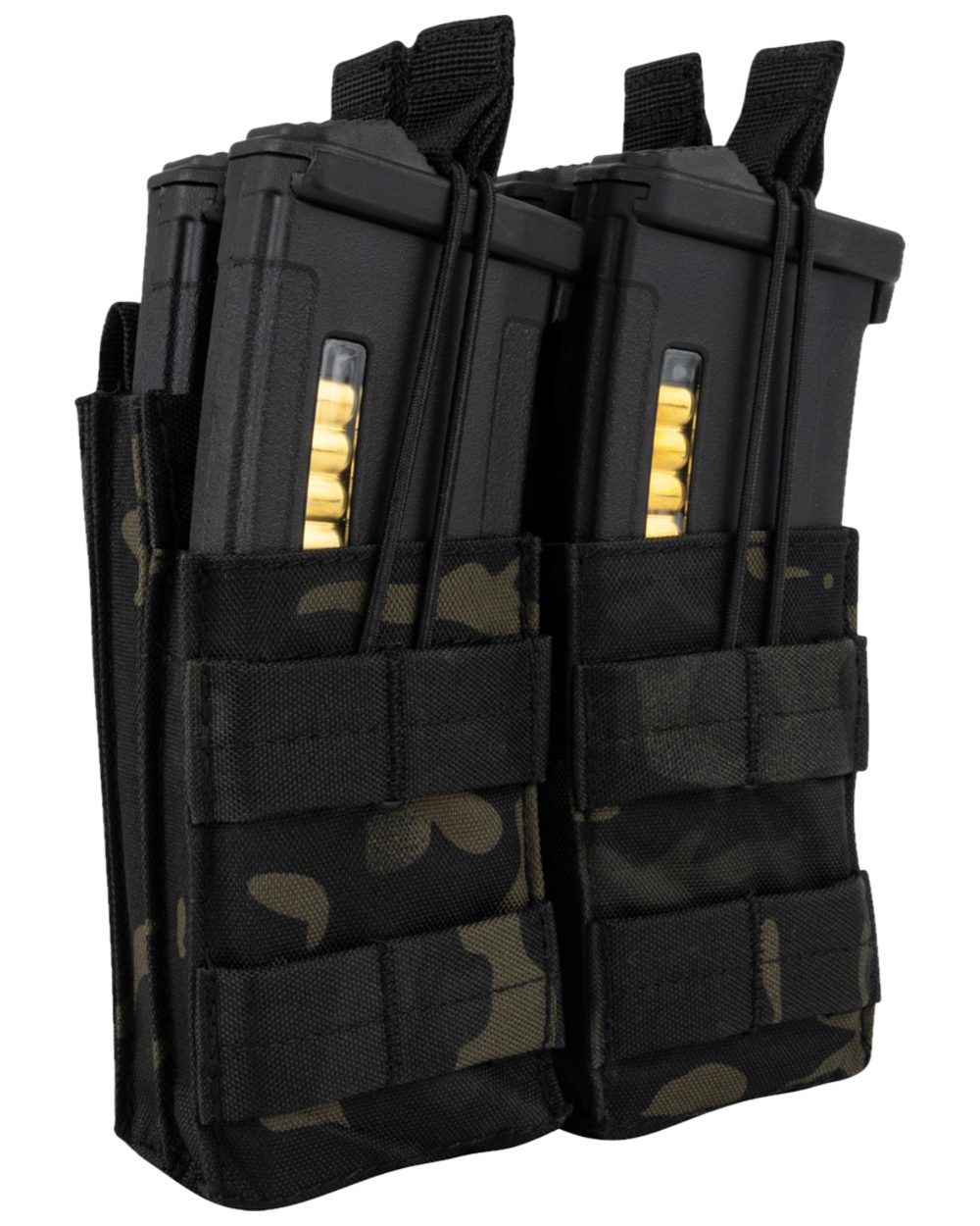 Green Coloured Viper Double Duo Mag Pouch on white background #colour_green