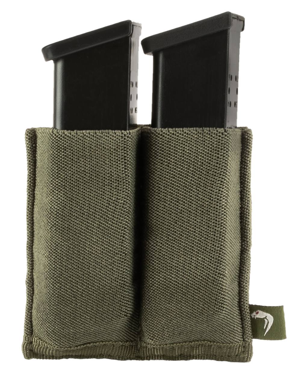 Green Coloured Viper Double Pistol Mag Plate on white background #colour_green