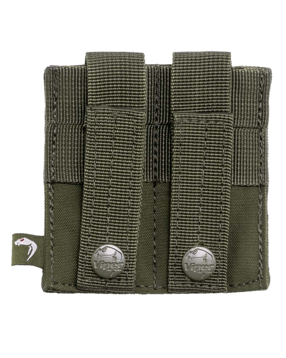 Green Coloured Viper Double Pistol Mag Plate on white background #colour_green