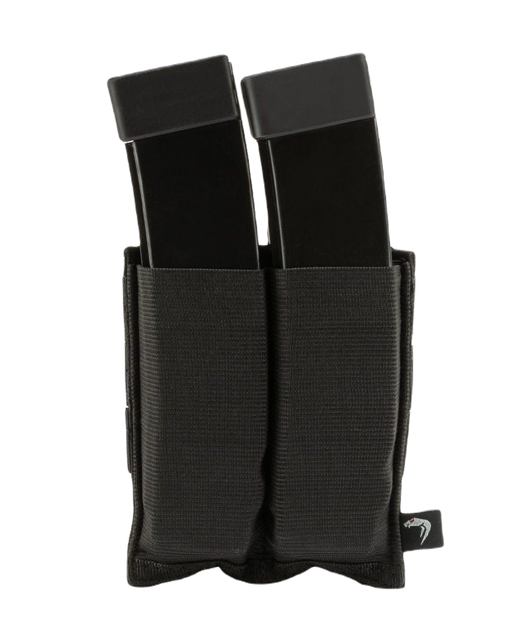 Black Coloured Viper Double SMG Mag Plate on white background #colour_black