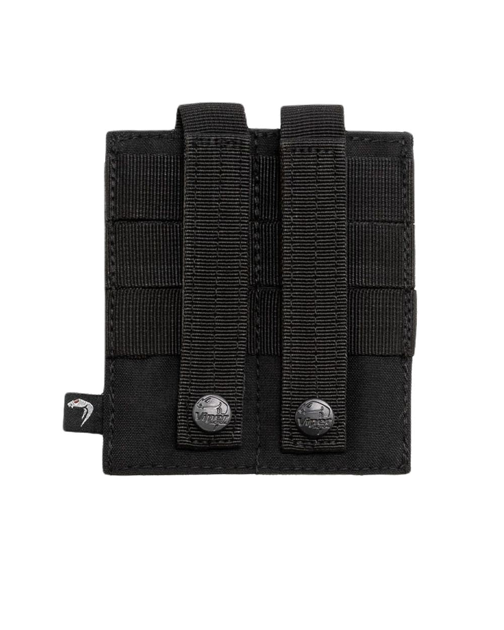 Black Coloured Viper Double SMG Mag Plate on white background #colour_black
