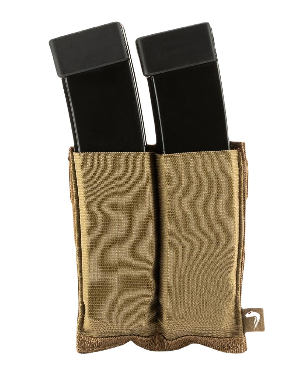 Dark Coyote Coloured Viper Double SMG Mag Plate on white background #colour_dark-coyote
