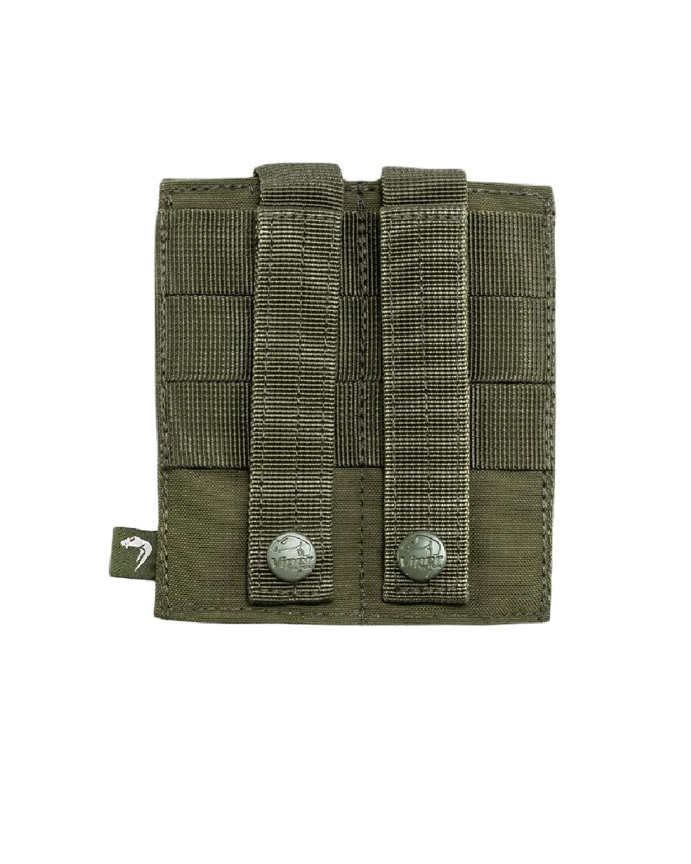 Green Coloured Viper Double SMG Mag Plate on white background #colour_green