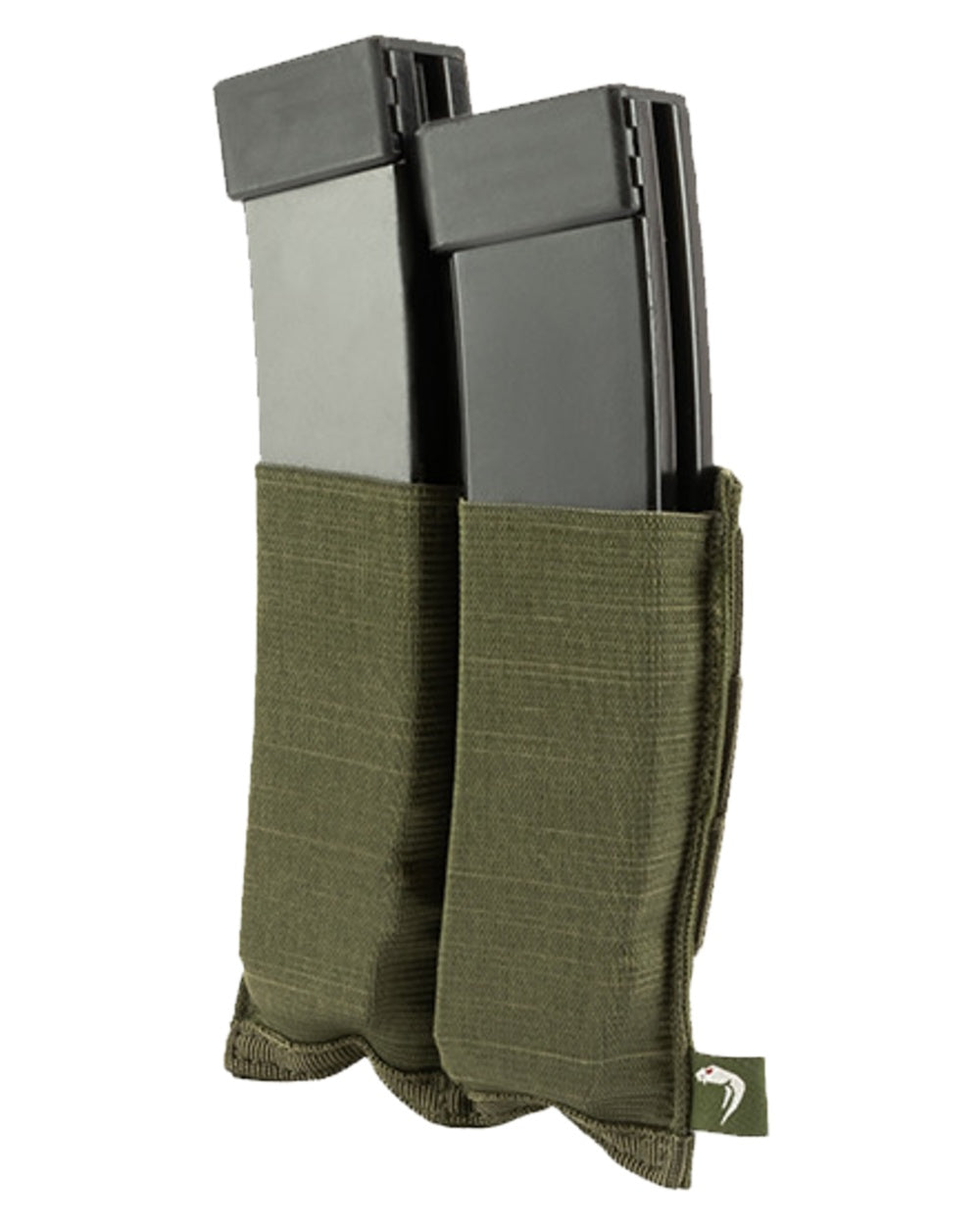 Green Coloured Viper Double SMG Mag Plate on white background #colour_green