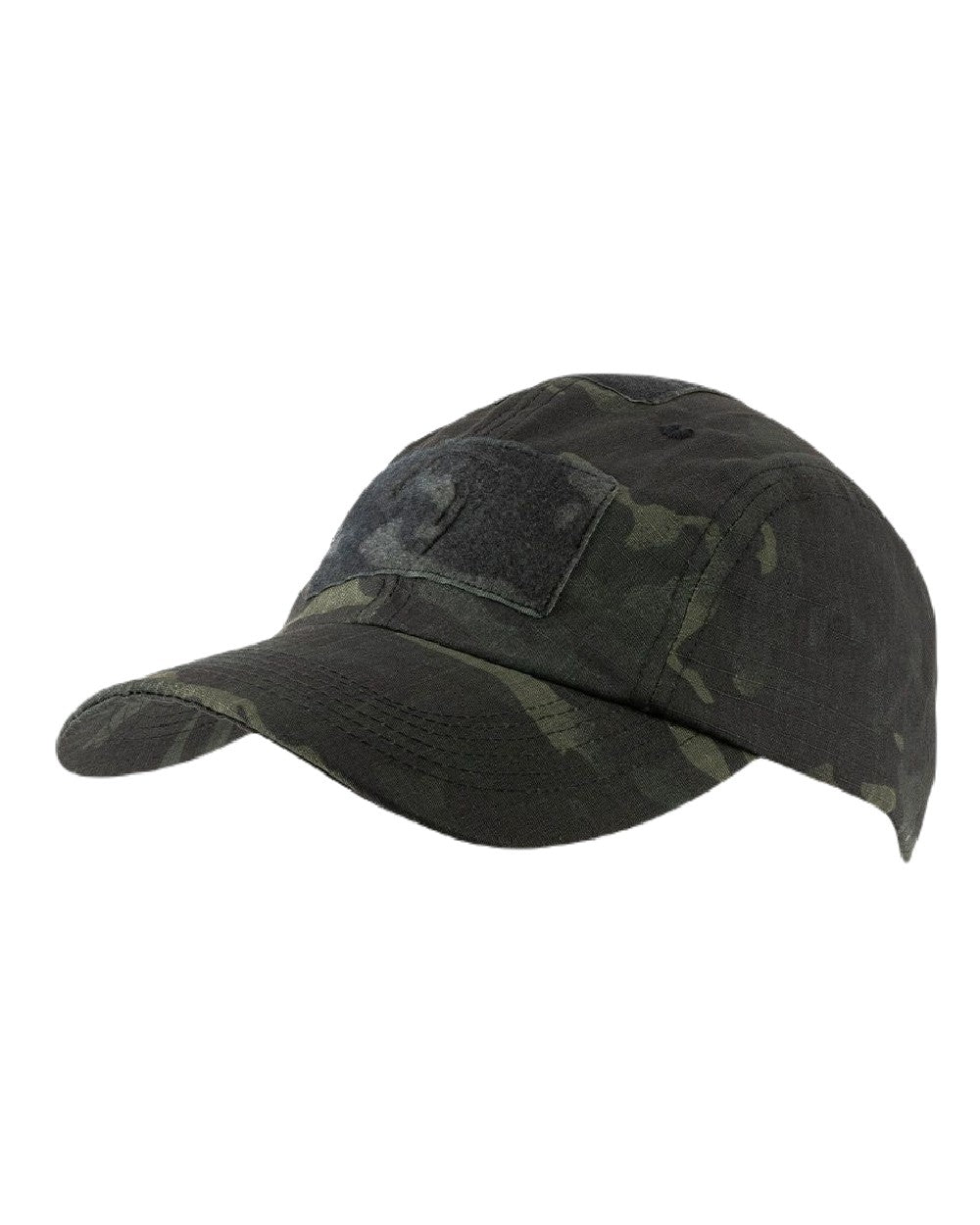 VCAM Black Coloured Viper Elite Baseball Hat on white background #colour_vcam-black