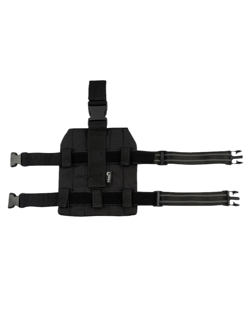 Black Coloured Viper Elite Dropleg Platform on white background #colour_black