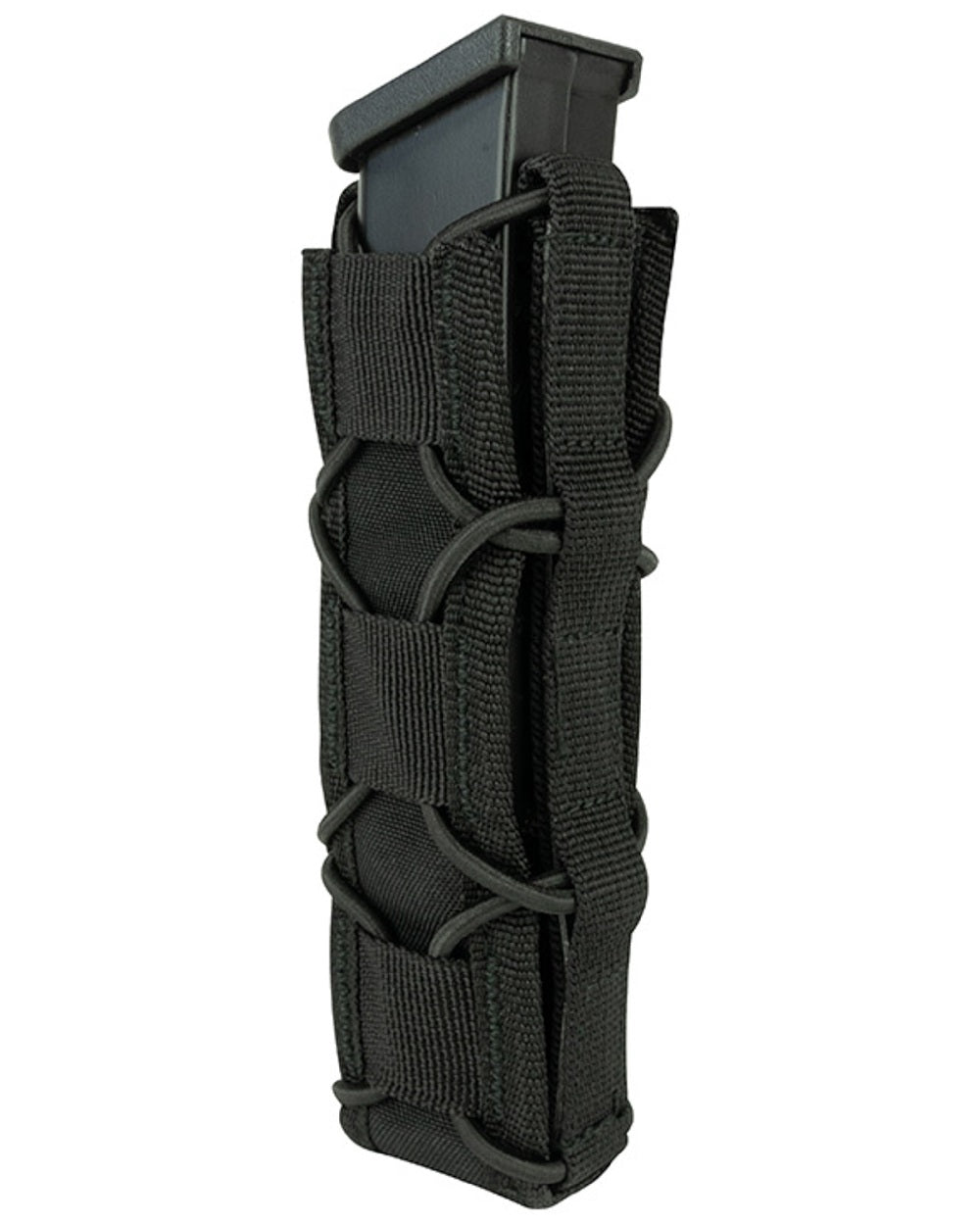 Black Coloured Viper Elite Extended Pistol Mag Pouch on white background #colour_black