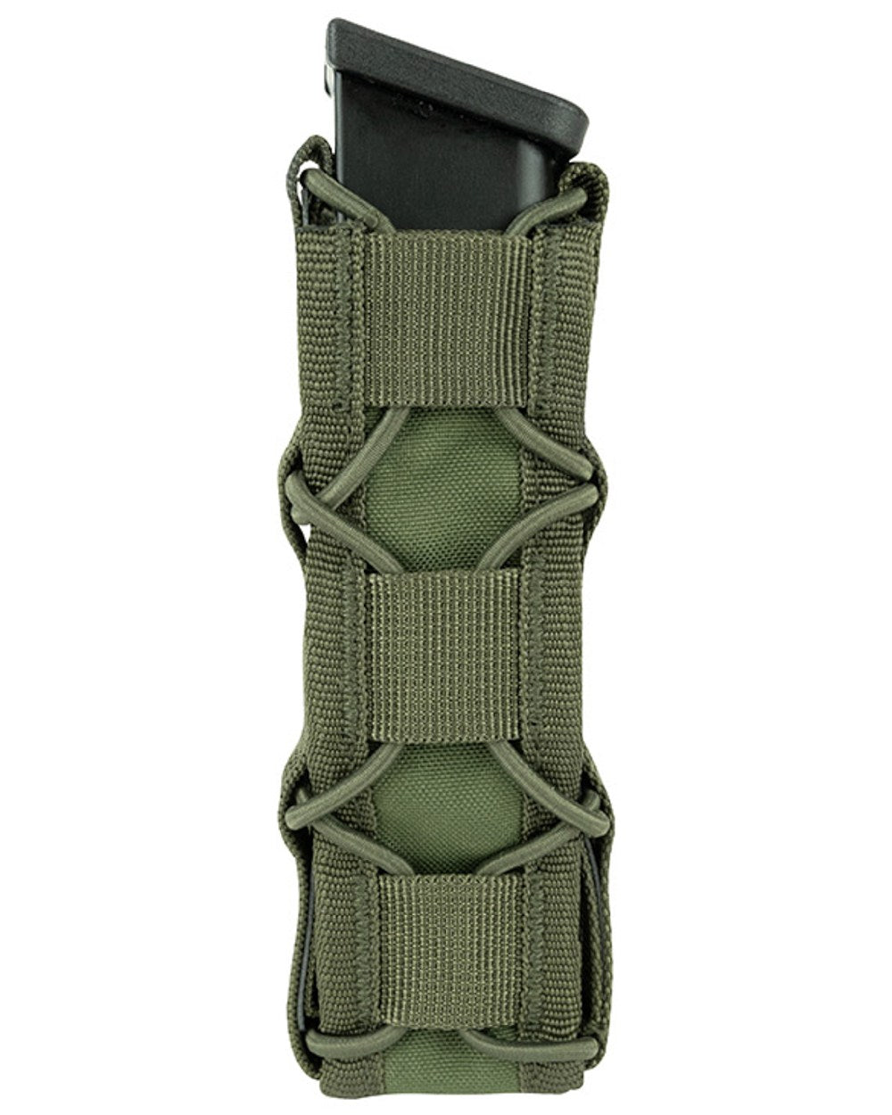 Green Coloured Viper Elite Extended Pistol Mag Pouch on white background #colour_green