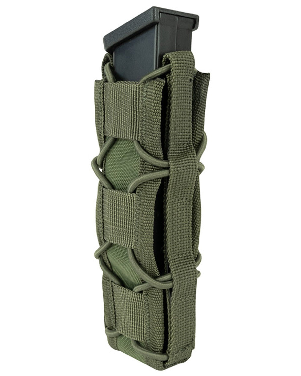 Green Coloured Viper Elite Extended Pistol Mag Pouch on white background #colour_green