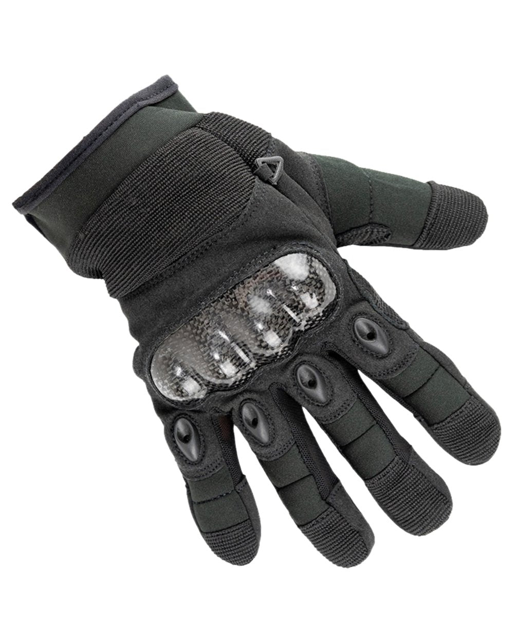 Black Coloured Viper Elite Gloves on white background #colour_black