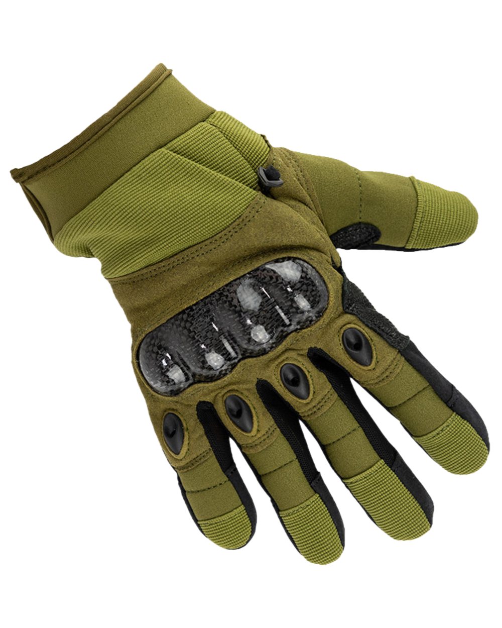 Green Coloured Viper Elite Gloves on white background #colour_green